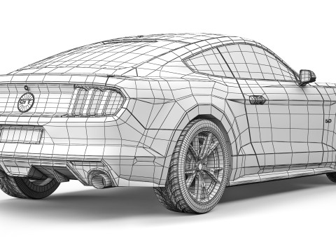 Mustang 50th Anniversary Edition 2015 3Dモデル