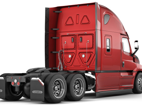 Freightliner Cascadia 2020 Sleeper Cab 3Dモデル