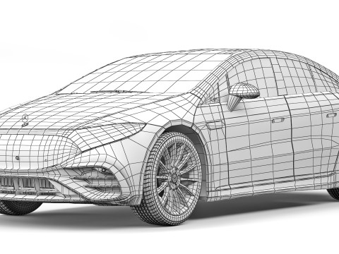 Mercedes-Benz EQS 2025 3D मॉडल