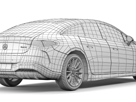 Mercedes-Benz EQS 2025 3D मॉडल