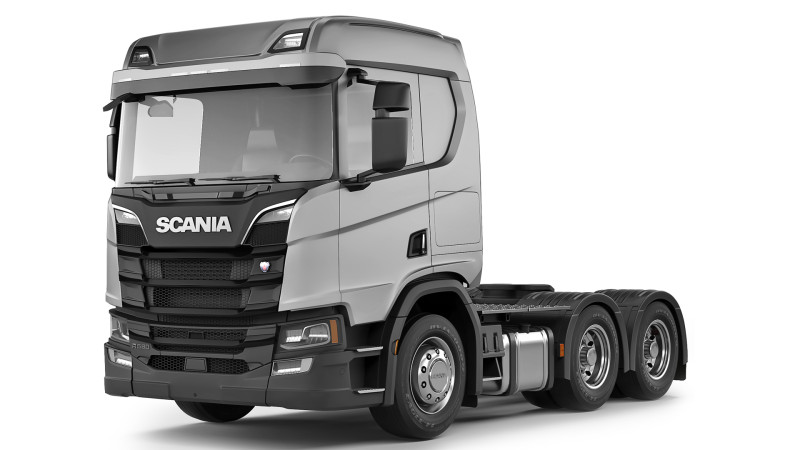 Scania R580 6x4 2019 Model 3D .c4d .max .obj .3ds .fbx .stl .blend