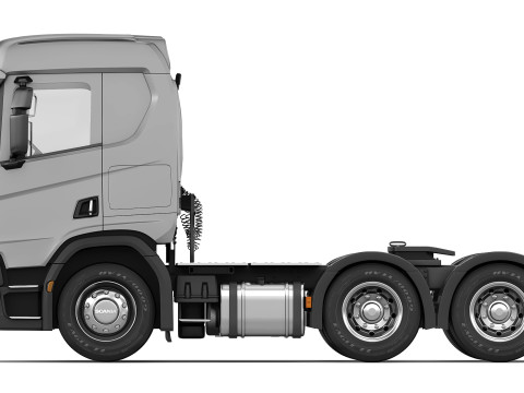 Scania R580 6x4 2019 Model 3D