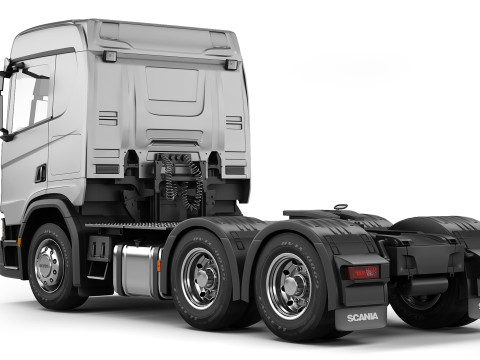Scania R580 6x4 2019 Model 3D