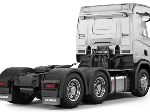 Scania R580 6x4 2019 Model 3D