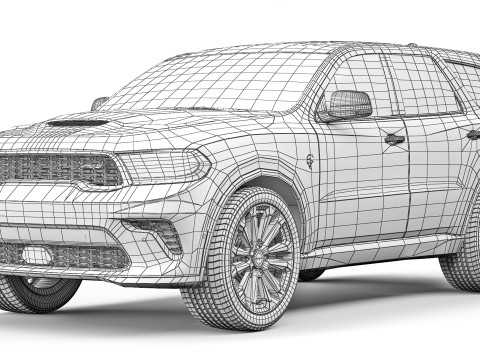 Dodge Durango SRT Hellcat 2021 3D Model