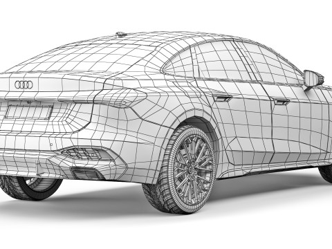 Audi A5 2025 3D Модель