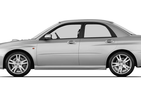 Subaru Impreza WRX 2001 Modelo 3D