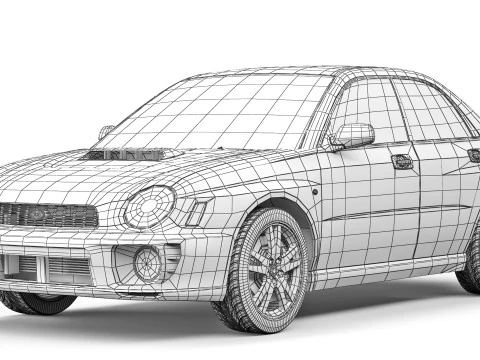 Subaru Impreza WRX 2001 Modelo 3D