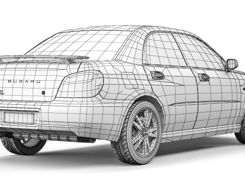 Subaru Impreza WRX 2001 Modelo 3D