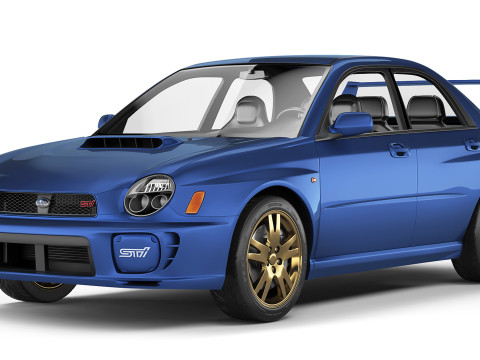 Subaru Impreza WRX STI 2001 Modèle 3D
