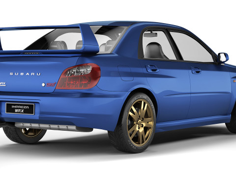 Subaru Impreza WRX STI 2001 3D 모델
