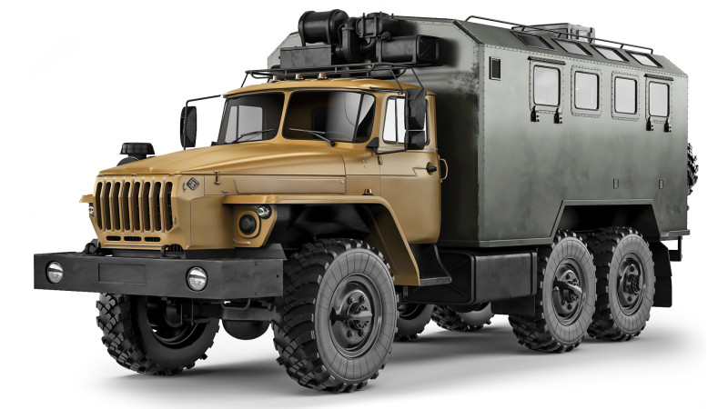 Ural 4320 kung 2015 Modelo 3D .c4d .max .obj .3ds .fbx .stl .blend 