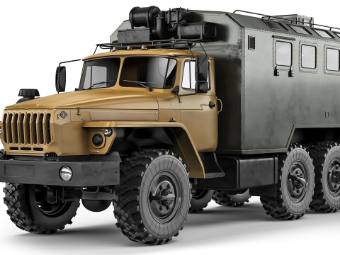 Ural 4320 kung 2015 3D Модель