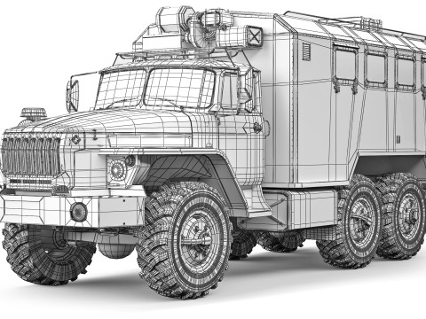 Ural 4320 kung 2015 Modelo 3D