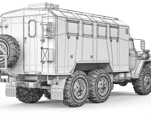 Ural 4320 kung 2015 Modelo 3D