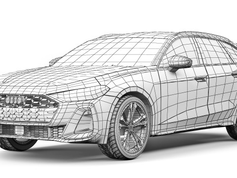 Audi A5 Avant 2025 Modelo 3D