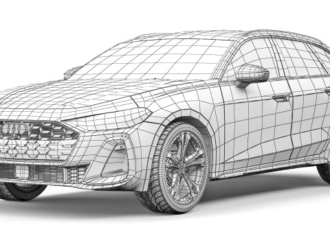 Audi S5 Avant 2025 Modello 3D