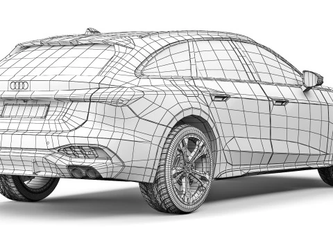 Audi S5 Avant 2025 Modello 3D