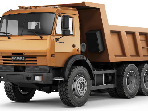 Kamaz 65111 tipper 2003 3D Модель
