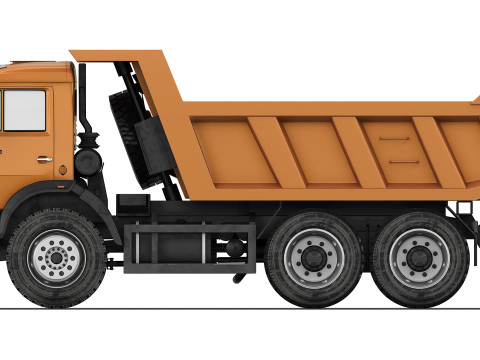 Kamaz 65111 tipper 2003 Model 3D