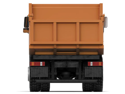 Kamaz 65111 tipper 2003 3D Model