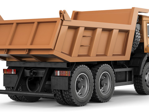 Kamaz 65111 tipper 2003 Model 3D