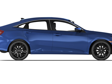 Honda Civic Sedan Si 2020 3D Модель