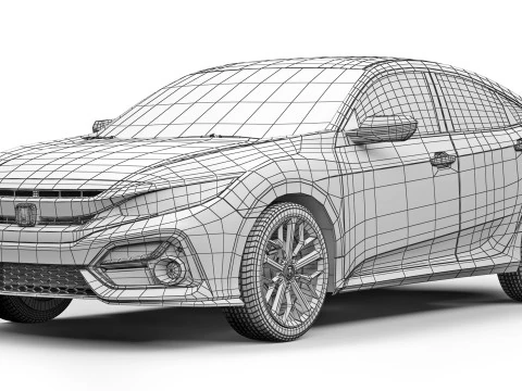 Honda Civic Sedan Si 2020 3D Model