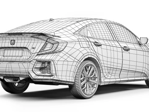 Honda Civic Sedan Si 2020 3D Model