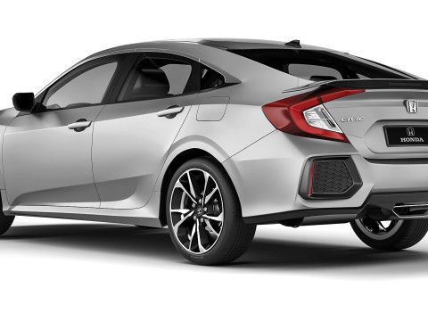 Honda Civic Sedan Si 2017 3D Модель