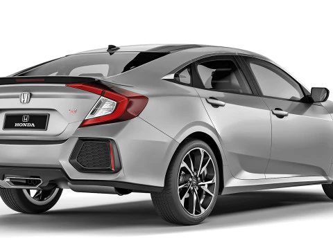 Honda Civic Sedan Si 2017 3D Model