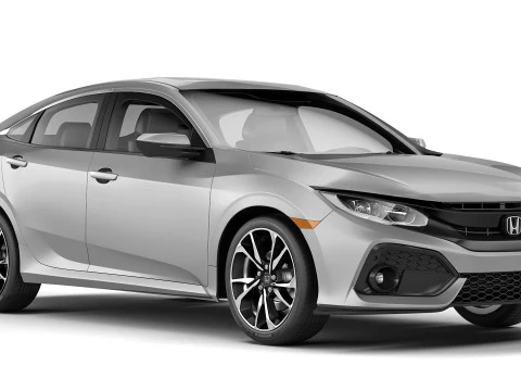 Honda Civic Sedan Si 2017 3D Model