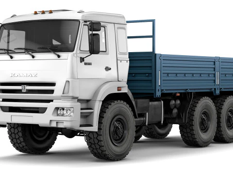 カマズ 43118 フラットベッド 2017 3Dモデル