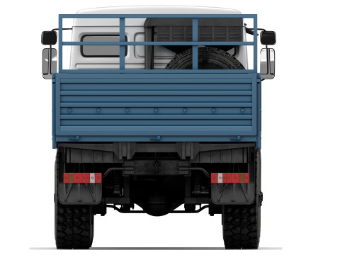 Kamaz 43118 flatbed 2017 3D-Modell