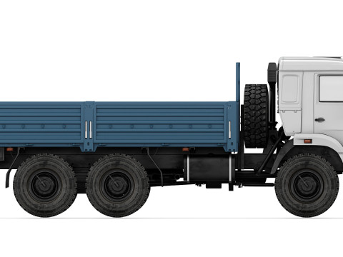 Kamaz 43118 flatbed 2017 3D-Modell