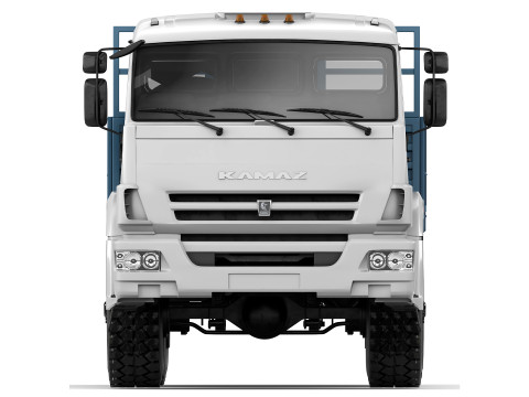 Kamaz 43118 flatbed 2017 3D-Modell