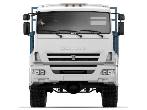 Kamaz 43118 flatbed 2017 3D Model