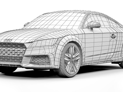 Audi TT Coupe 2019 3D Model