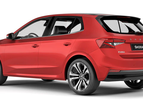 Skoda Fabia 2022 3D Model