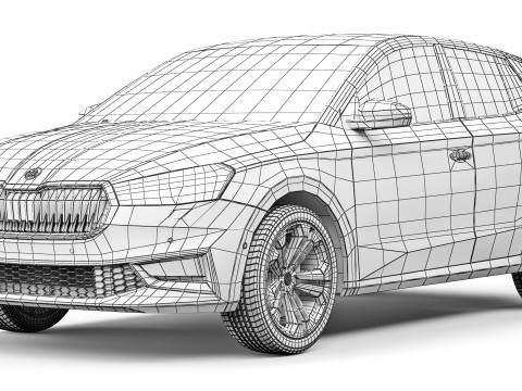 Skoda Fabia 2022 Modello 3D