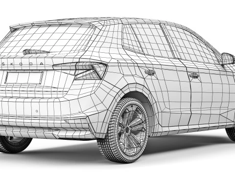 Skoda Fabia 2022 3D Model