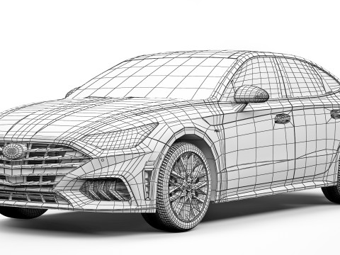 Hyundai Sonata N-Line 2020 3D-Modell