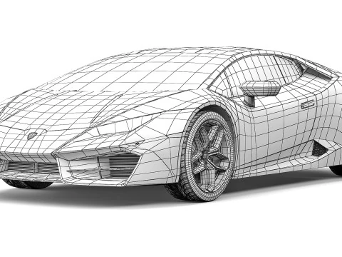Huracan LP580-2 2017 3D Model