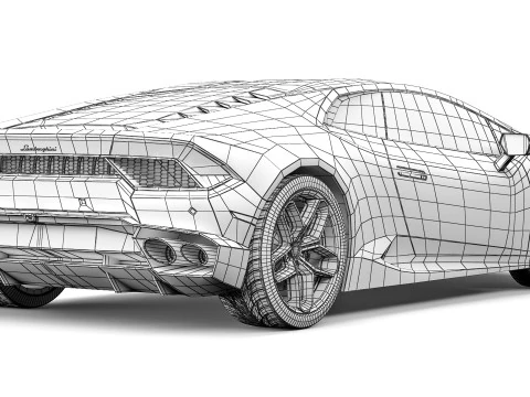 Huracan LP580-2 2017 3D Model