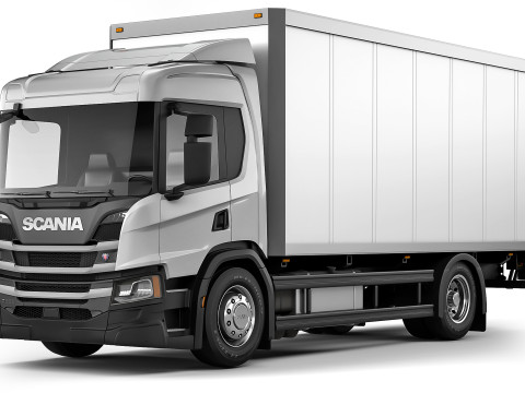 Scania P500 lorry truck 2018 3D Модель