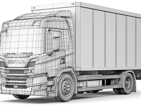 Scania P500 lorry truck 2018 Modelo 3D