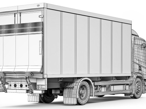 Scania P500 lorry truck 2018 Modelo 3D