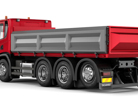 Scania P500 tipper 2018 Modello 3D