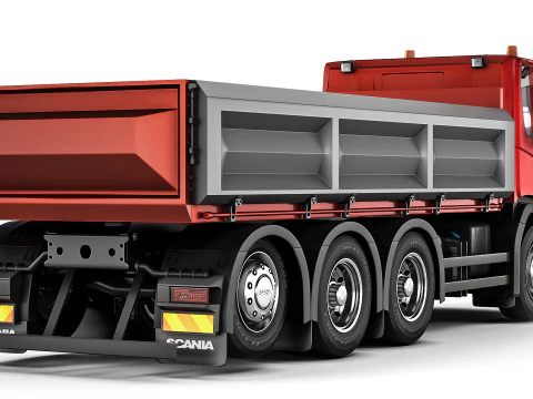 Scania P500 tipper 2018 3D Model