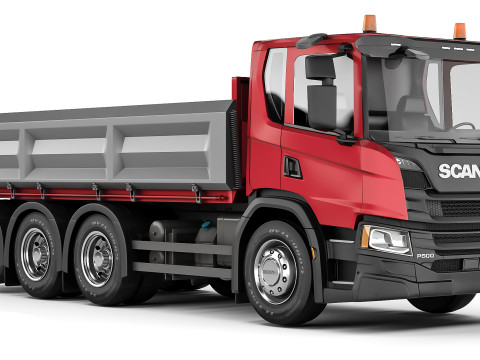 Scania P500 tipper 2018 Modello 3D